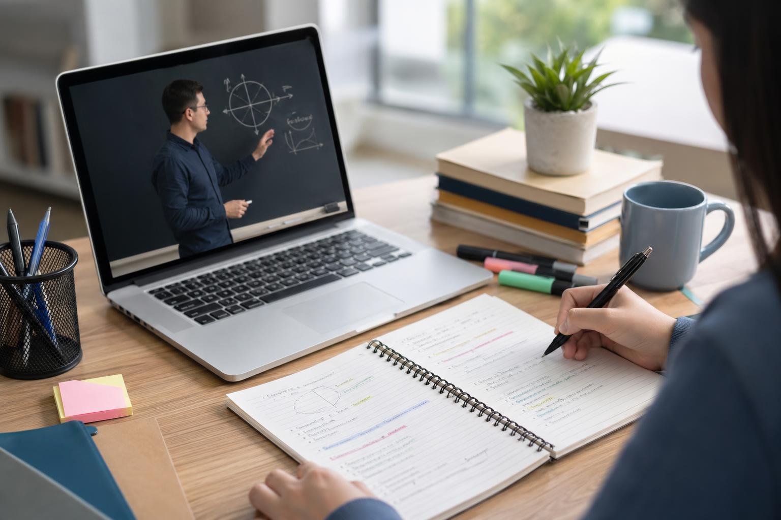 How to Take Better Notes From Online Classes and Recorded Lectures: A Simple Template and Workflow