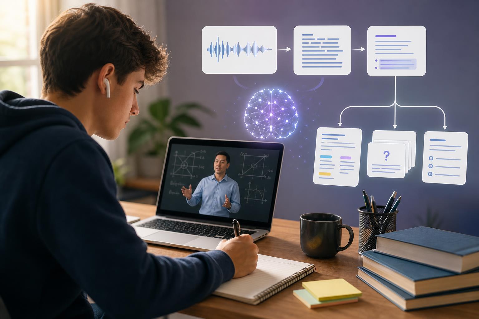 How to Turn Recorded Lectures Into Study Notes Without Rewriting Everything featured image