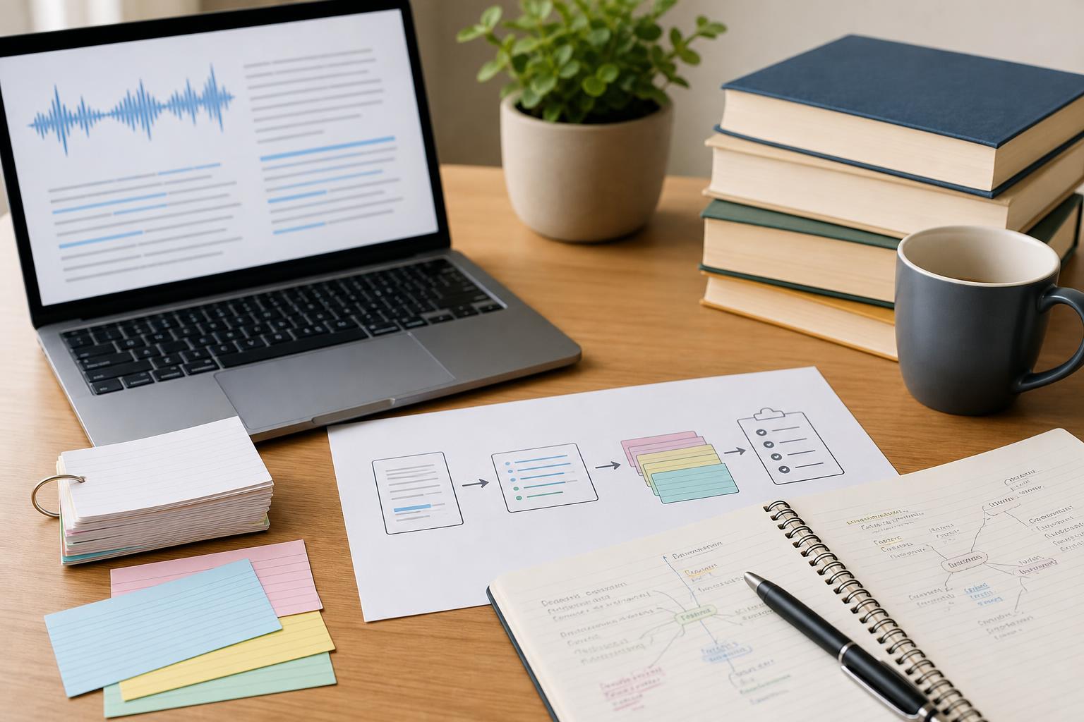 Best Way to Study From a Lecture Transcript: Summary, Flashcards, and Quiz Workflow