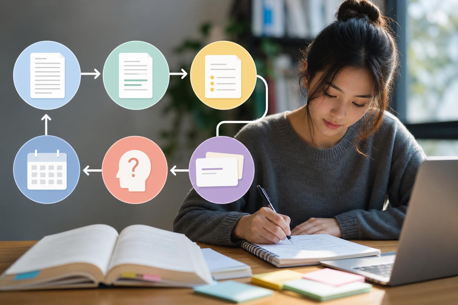 Best Way to Study from a Lecture Transcript: Summary, Notes, Flashcards, and Quiz Workflow