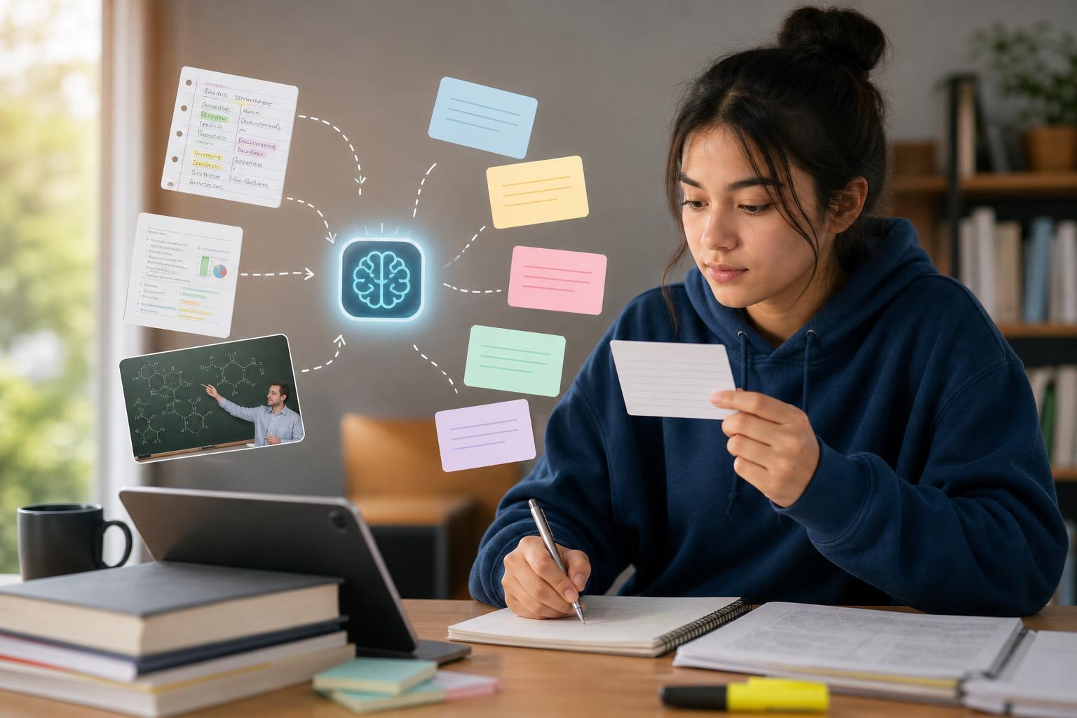 AI Flashcards From Class Notes: How Students Can Study With Active Recall
