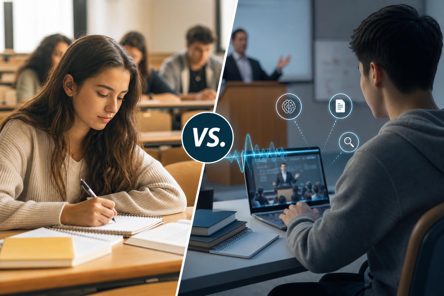AI Lecture Note Taker vs. Manual Note-Taking: Which Helps Students Learn Better?