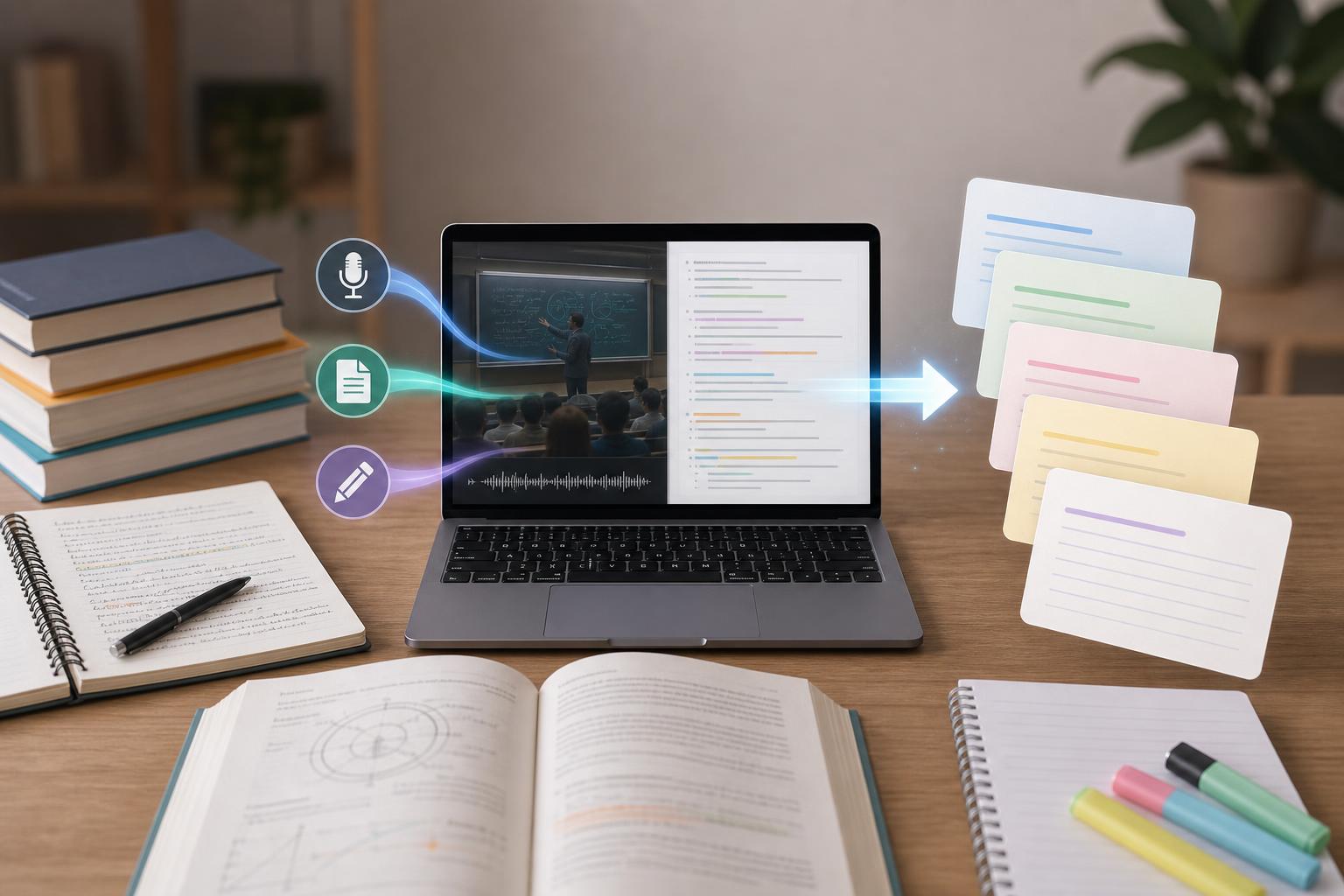 How to Make Flashcards From Lecture Notes Automatically