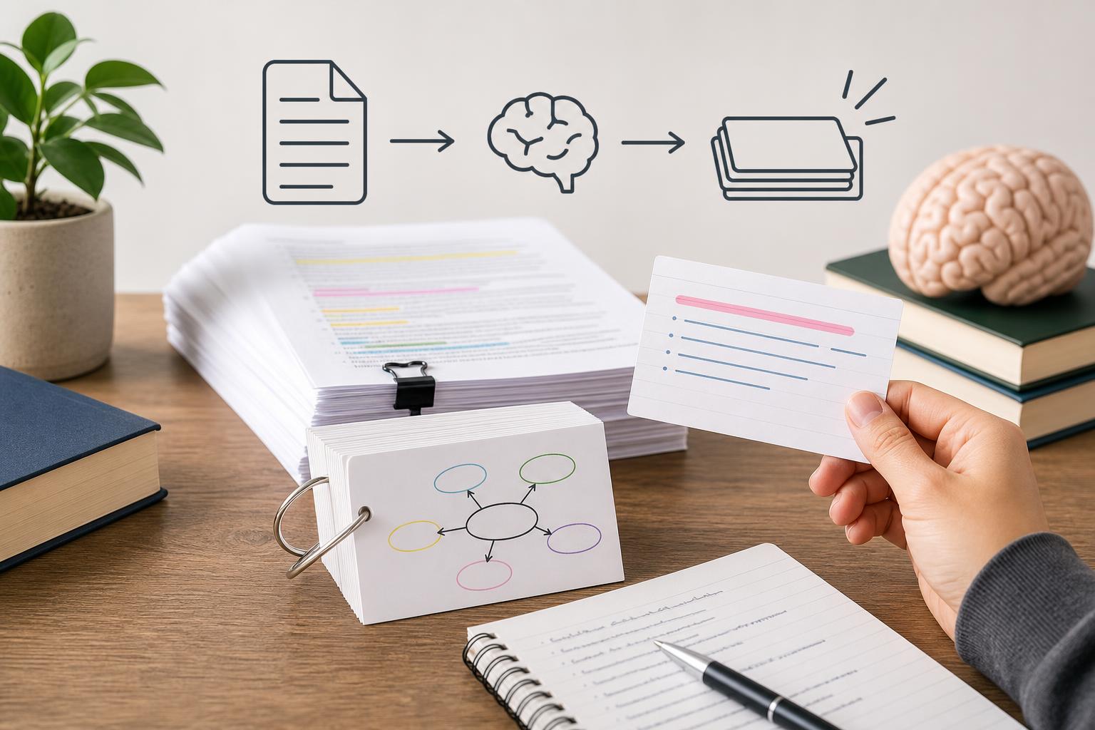 How to Make Flashcards From a Lecture Transcript