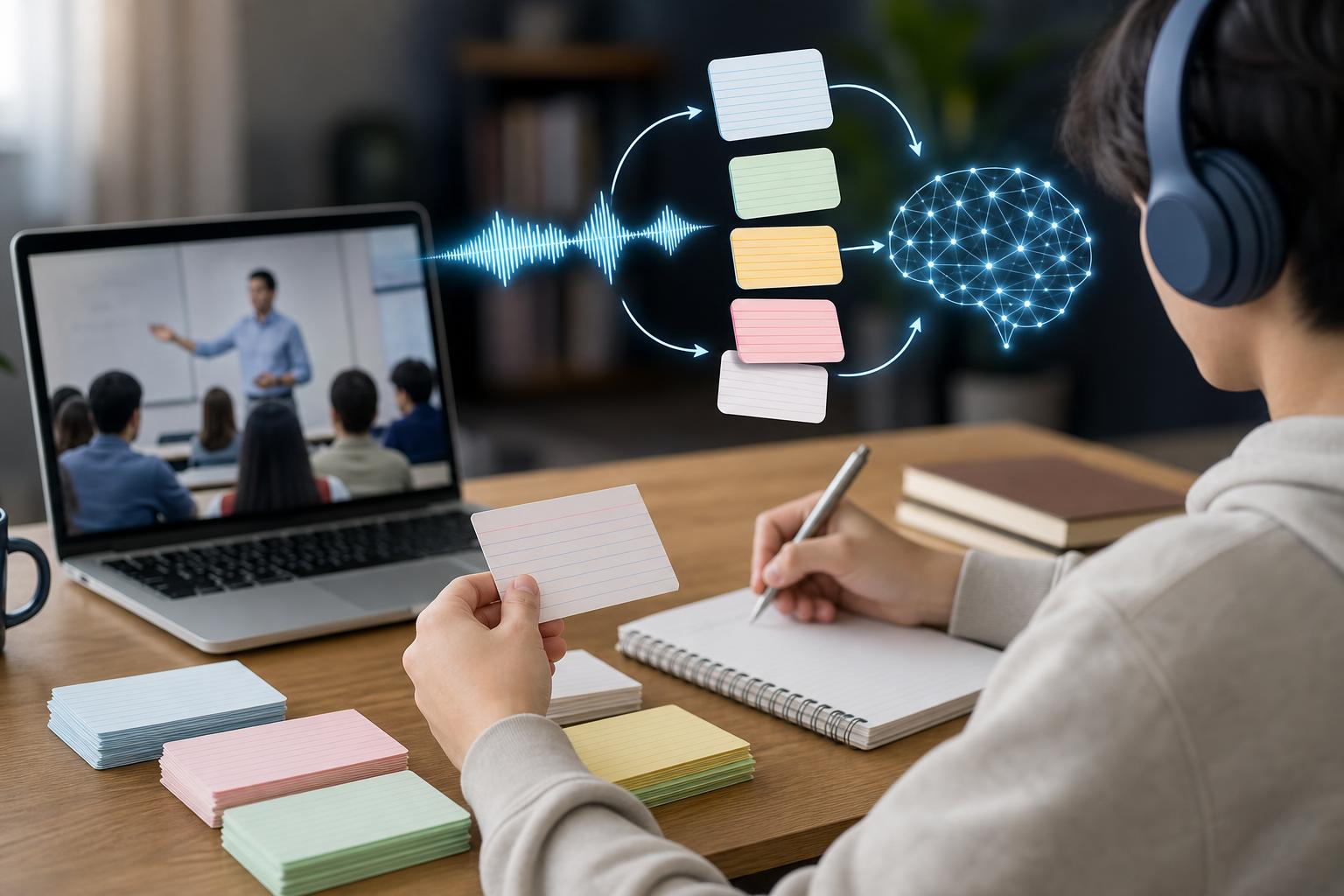 How to Make Flashcards From a Lecture Recording Automatically